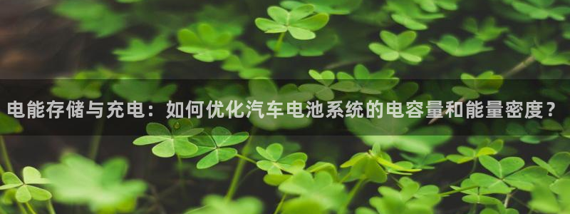 优发国际手机客户端下载安装不了：电能存储与充电：如何优化汽车电池系统的电容量和能量密度？